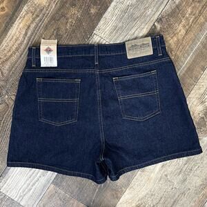 36” Waist Y2K NWT Deadstock Jean Shorts Jorts Dark Wash High Rise NorthCrest